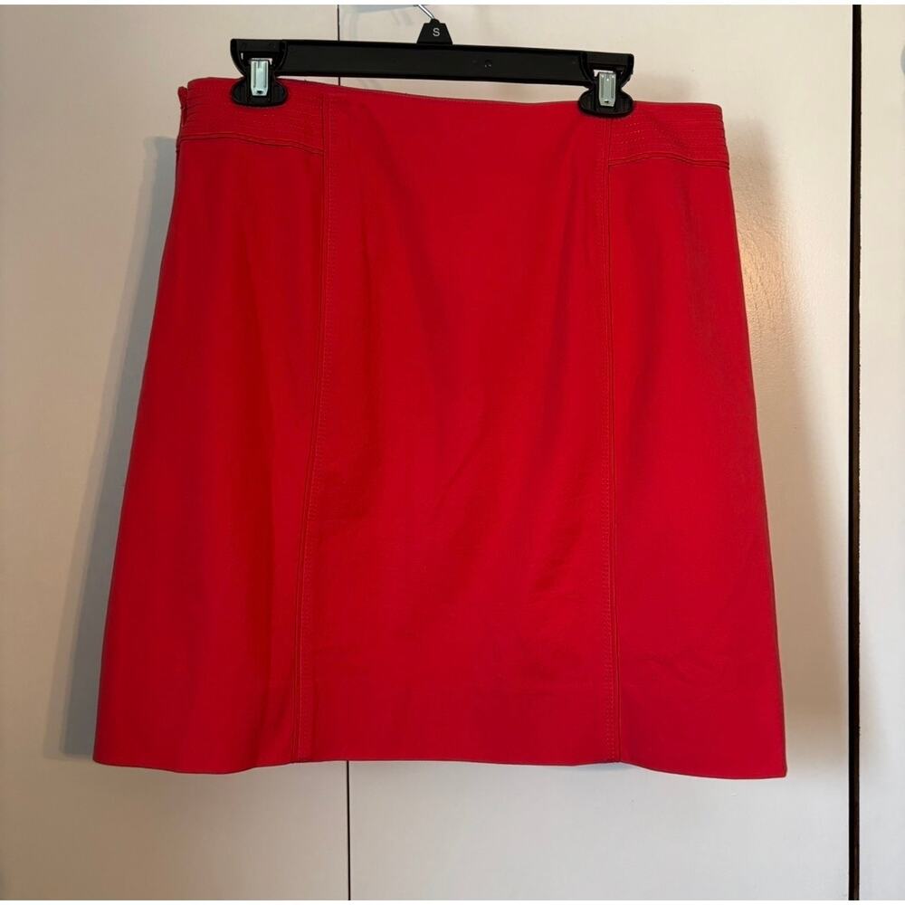 White House Black Market coral mini skirt size 12